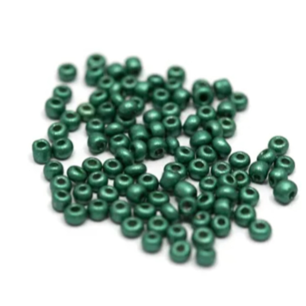 205 - Grønn - Glassperle 3mm