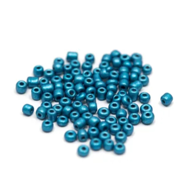208 - Blå - Glassperle 3mm