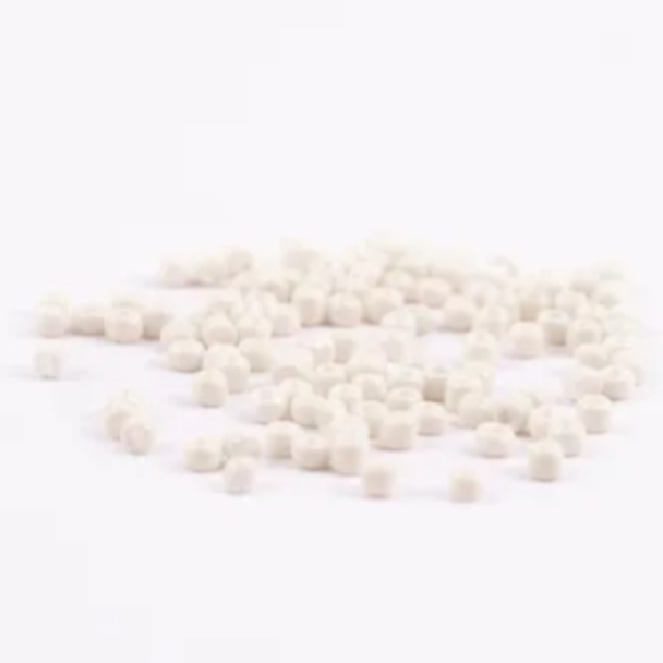 85b - Hvit - Glassperle 3mm