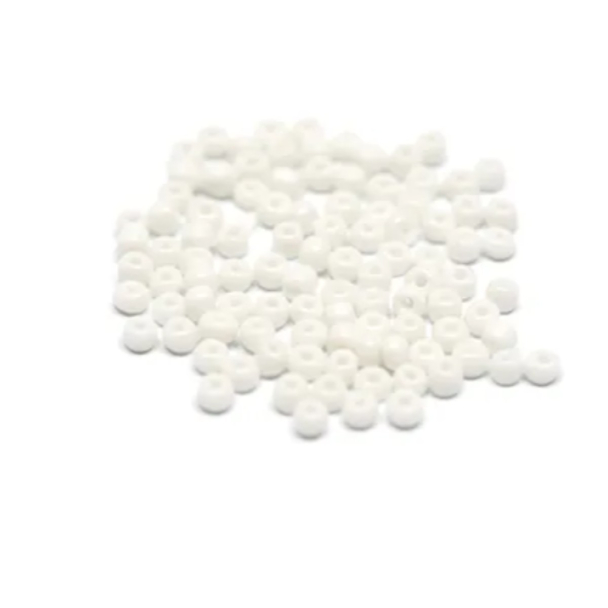 41 - Hvit - Glassperle 3mm