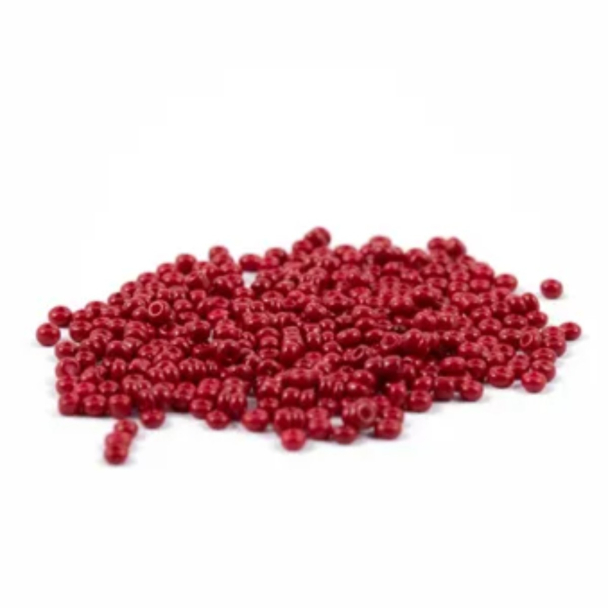 17 - Rød - Glassperle 3mm