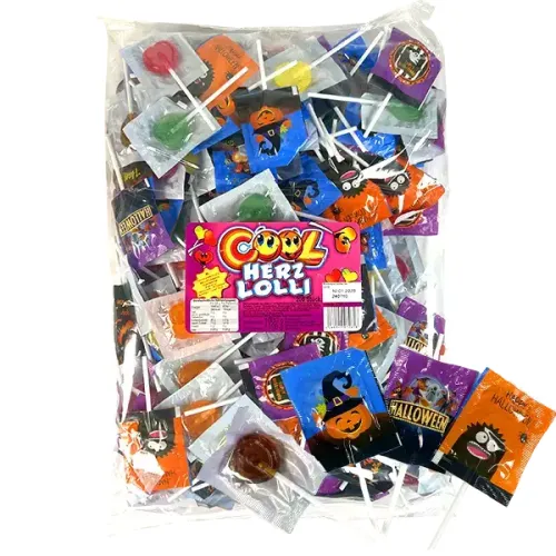 BIG HALLOWEEN BAG LOLLIPOPS 300g pr pose