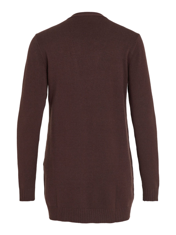 Viril open knit cardigan, brun - Image 4