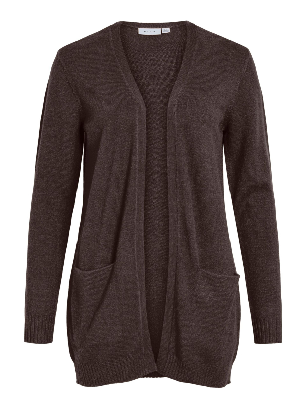 Viril open knit cardigan, brun - Image 3