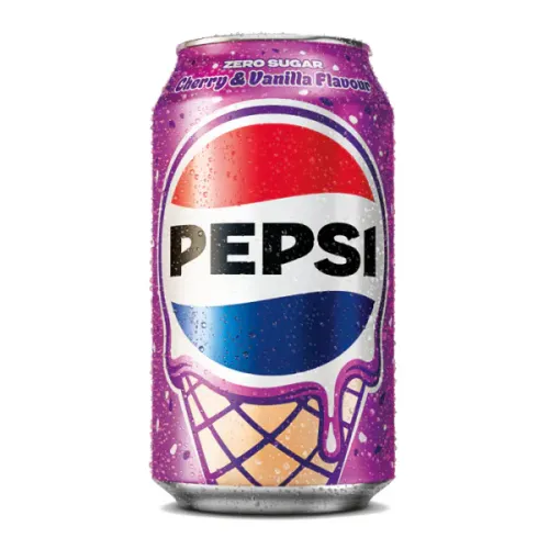 PEPSI CHERRY & VANILLA FLAVOUR – ZERO SUGAR 330ml (UK)