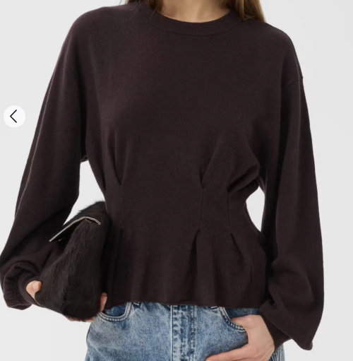Manzi Waist Wool Pullover