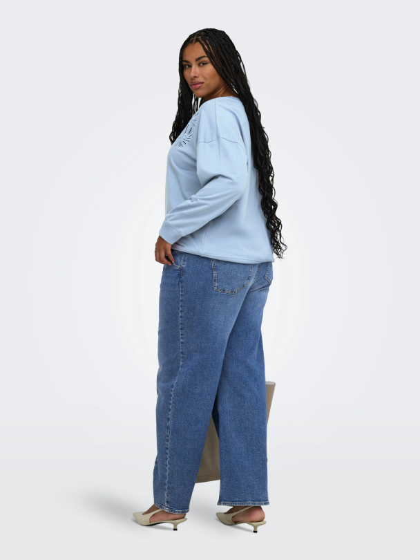 CARLEONORA L/S O-NECK SWEAT JRS BF - Image 6