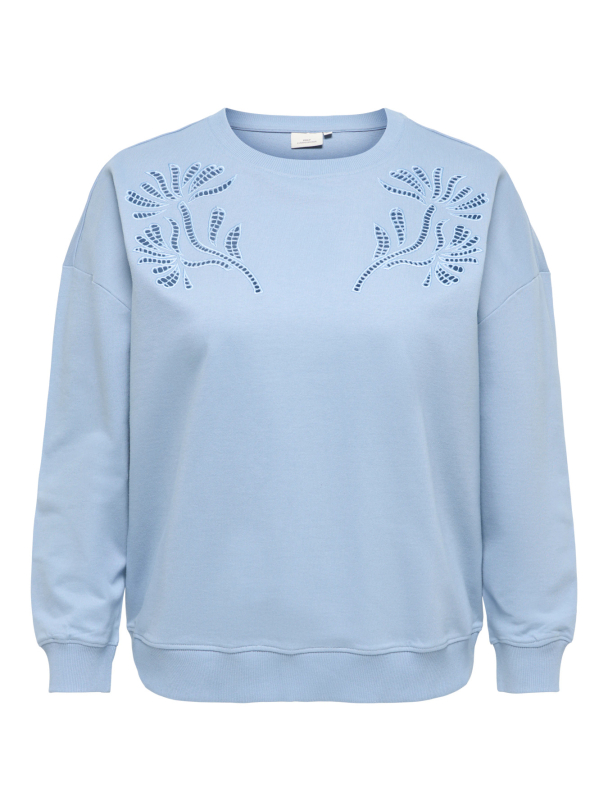 CARLEONORA L/S O-NECK SWEAT JRS BF - Image 1