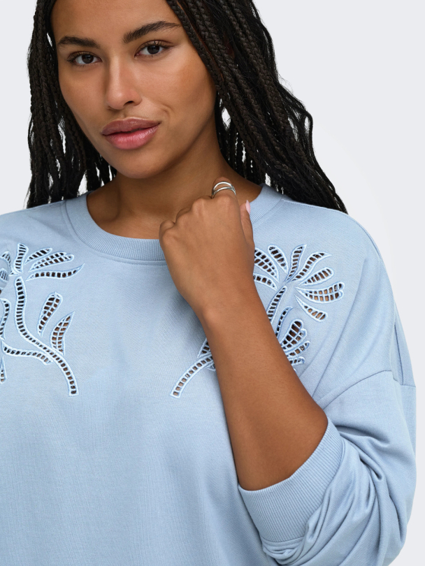 CARLEONORA L/S O-NECK SWEAT JRS BF - Image 5
