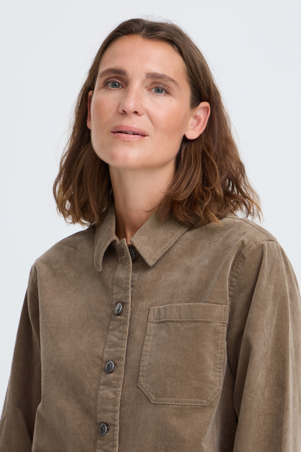 PZsally Jakke Cordfløyel Lys Brun - Image 3