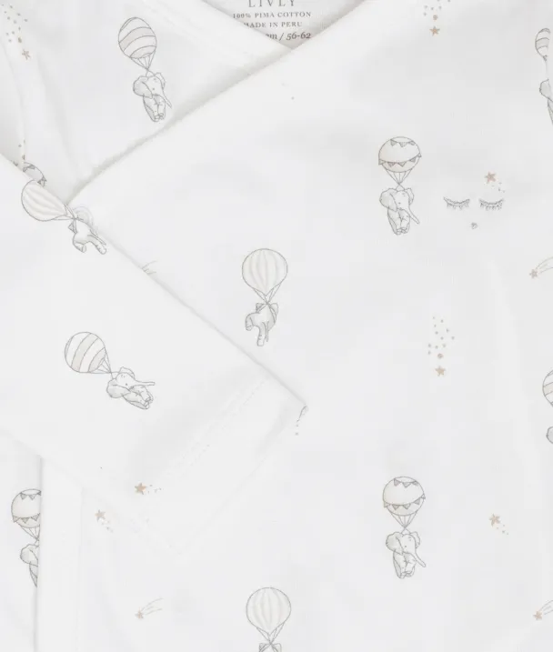 Flying Elephants Crossed Body - White - Image 2