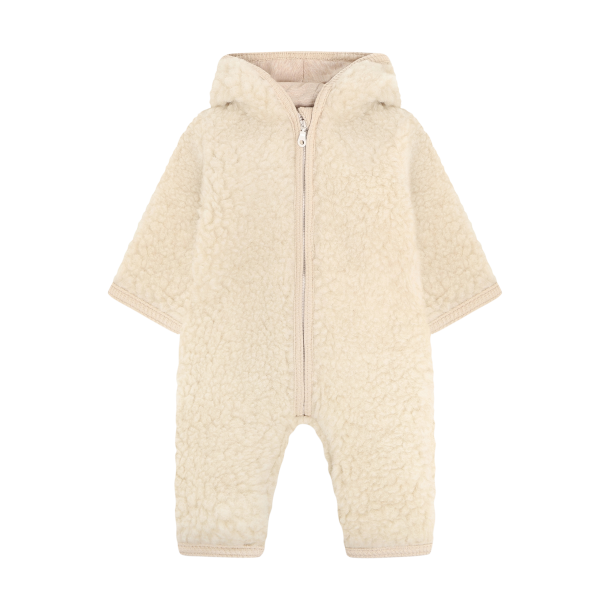 Pram Suit Wool Teddy - Cement - Image 1