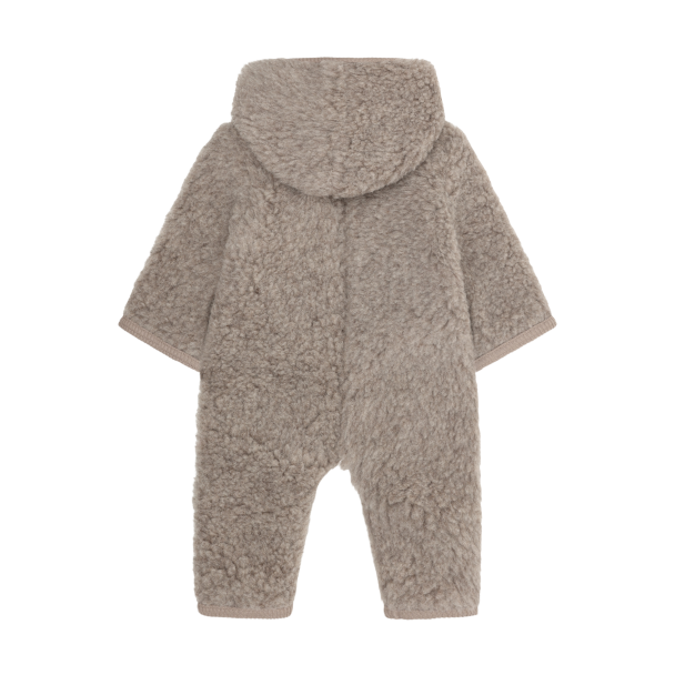 Pram Suit Wool Teddy - Camel Melange - Image 2