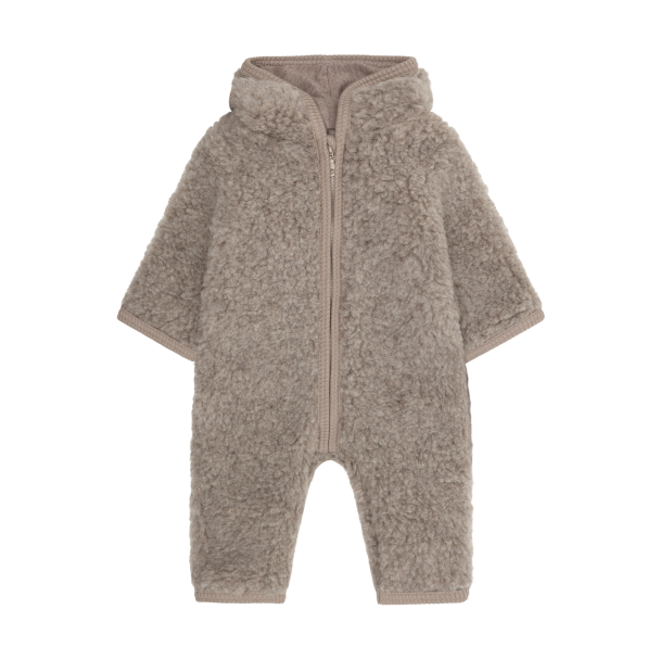 Pram Suit Wool Teddy - Camel Melange - Image 1