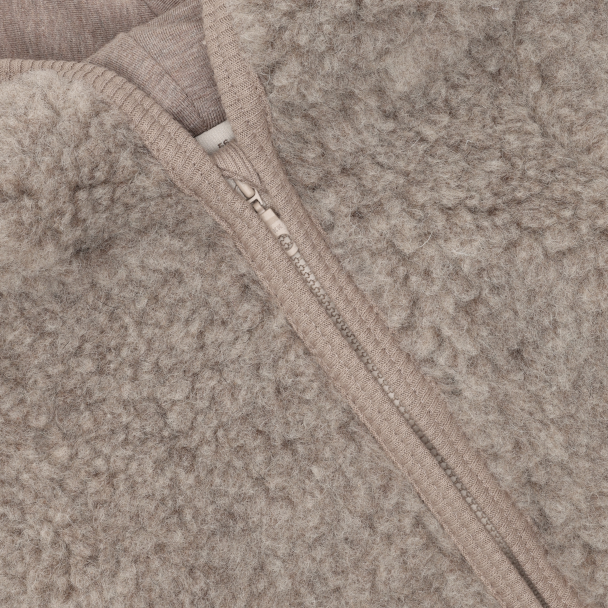 Pram Suit Wool Teddy - Camel Melange - Image 3