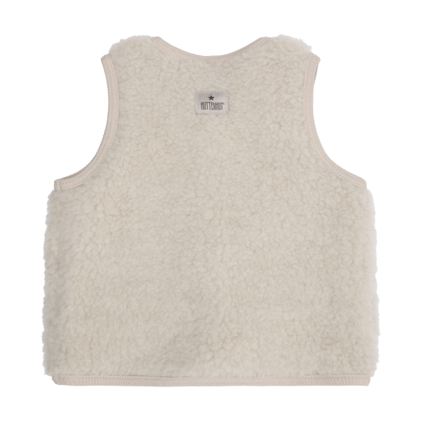 Vest Wool Teddy - Cement - Image 2