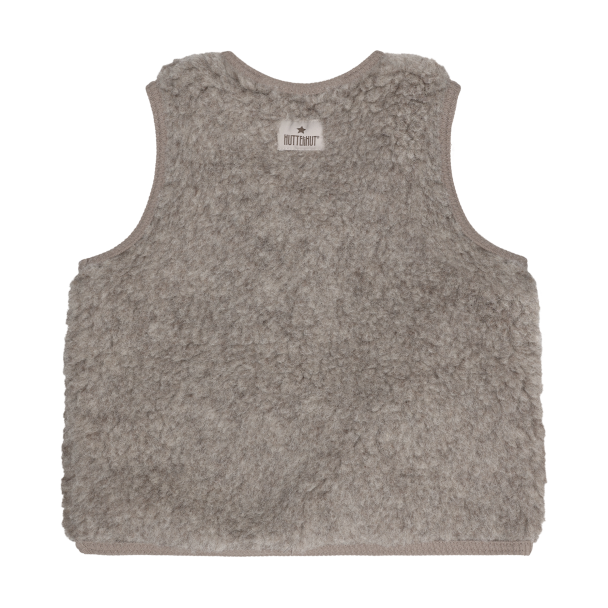 Vest Wool Teddy - Camel Melange - Image 2