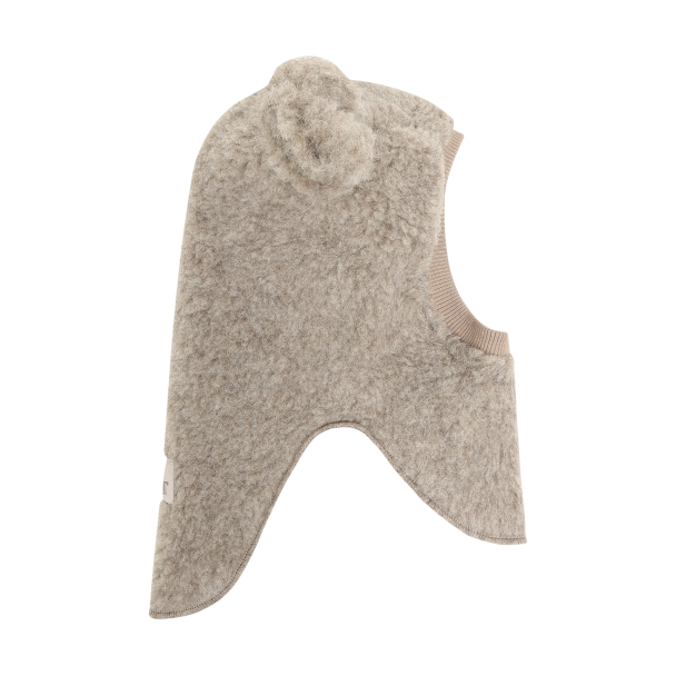Balaclava Ears Wool Teddy - Camel Melange - Image 1