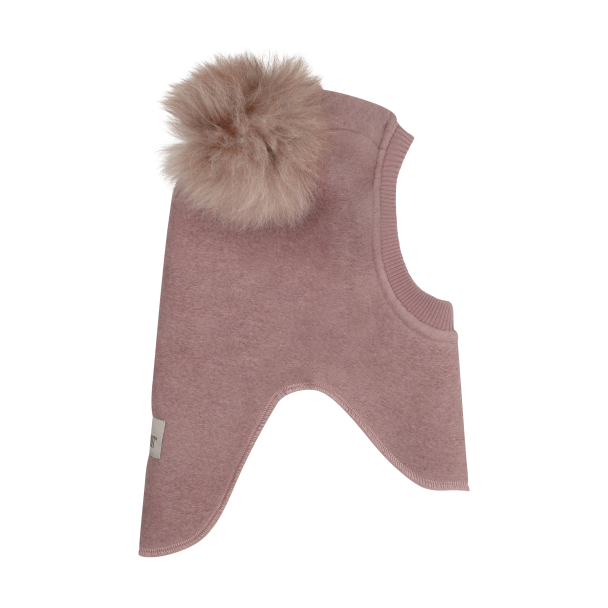 Balaclava Wool Alpaca PomPoms - Deauville Mauve - Image 1