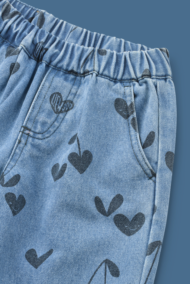 Borris Printed Denim Pants - Sweethearts/Denim - Image 3