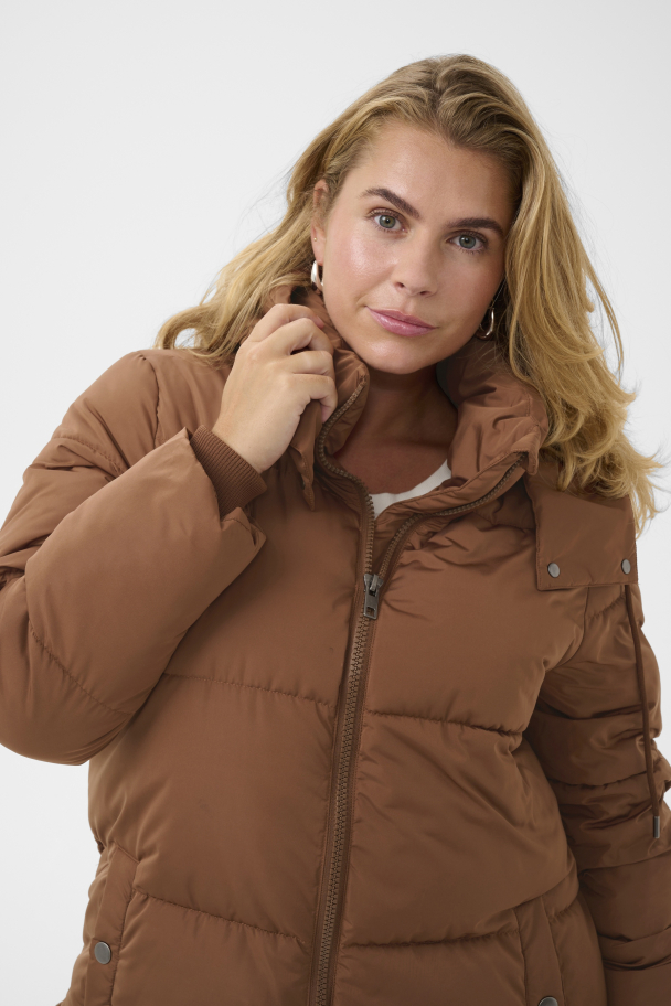 Kaffe Curve Nikole lang boblejakke - Image 3