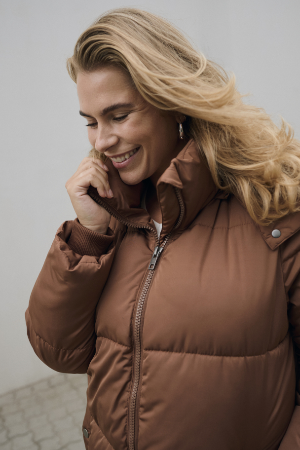 Kaffe Curve Nikole lang boblejakke - Image 8