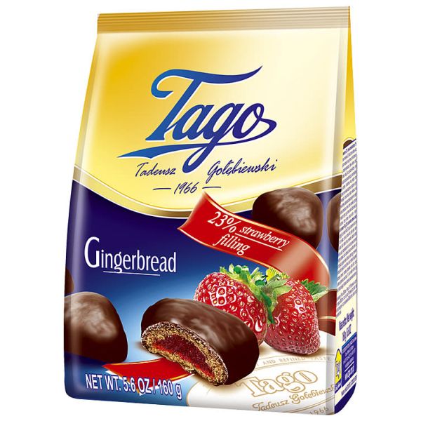 Pepperkaker Jordbærfyll 160g Tago