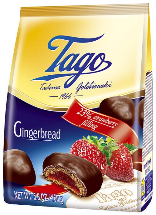 Pepperkaker Jordbærfyll 160g Tago