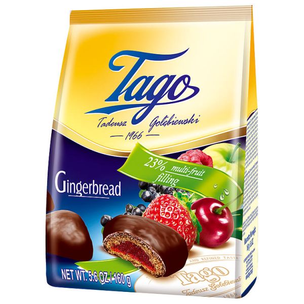 Pepperkaker m/Fruktfyll 160g Tago