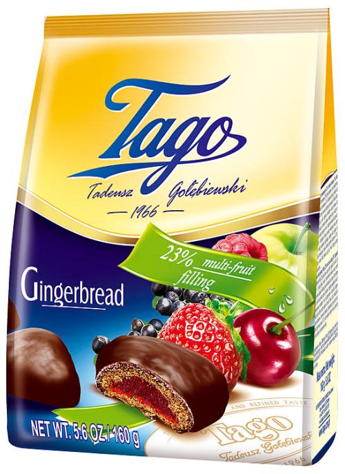 Pepperkaker m/Fruktfyll 160g Tago