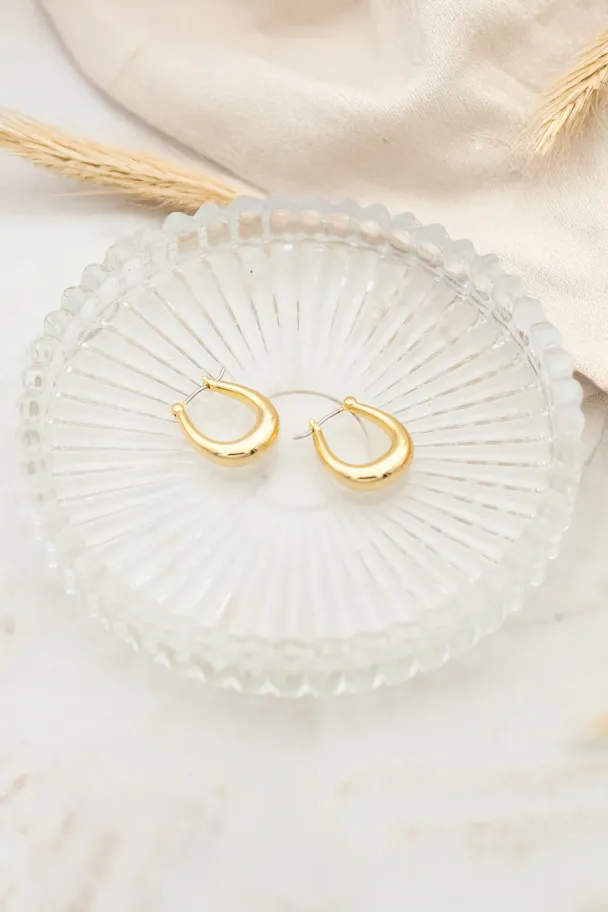 Noor Earrings Petite - Gold - Image 2