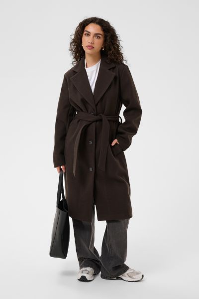 KAsaturn Trenchcoat Mørk Brun