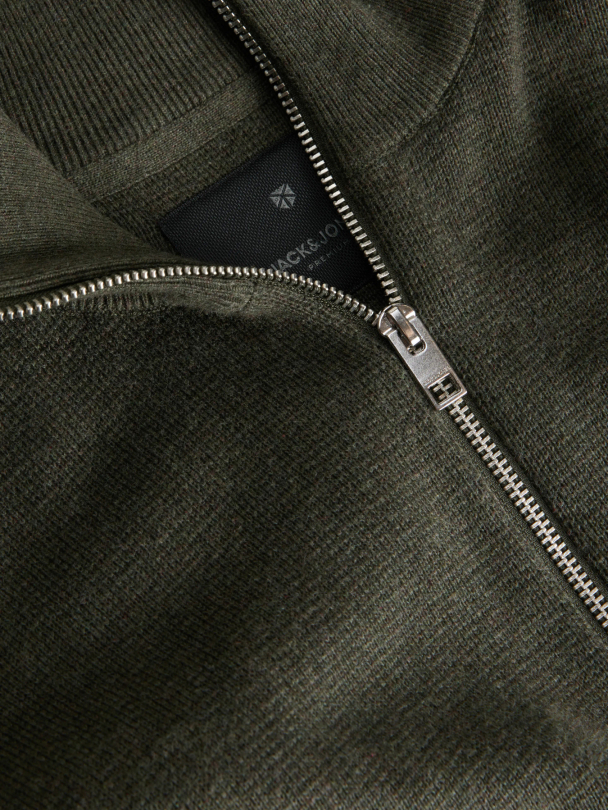 JPRMILANO STITCH KNIT HALF ZIP SN - Image 5
