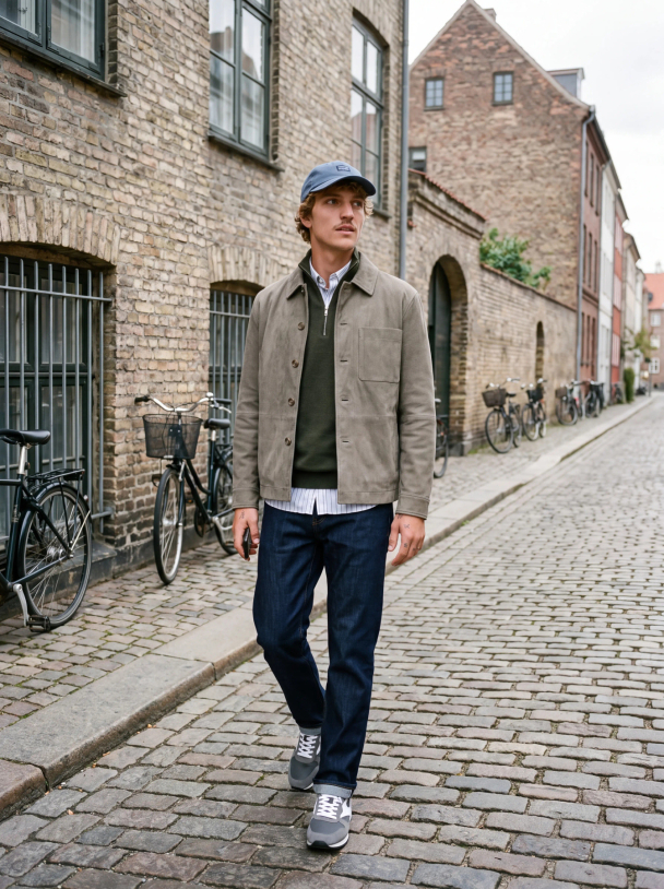JPRMILANO STITCH KNIT HALF ZIP SN - Image 6