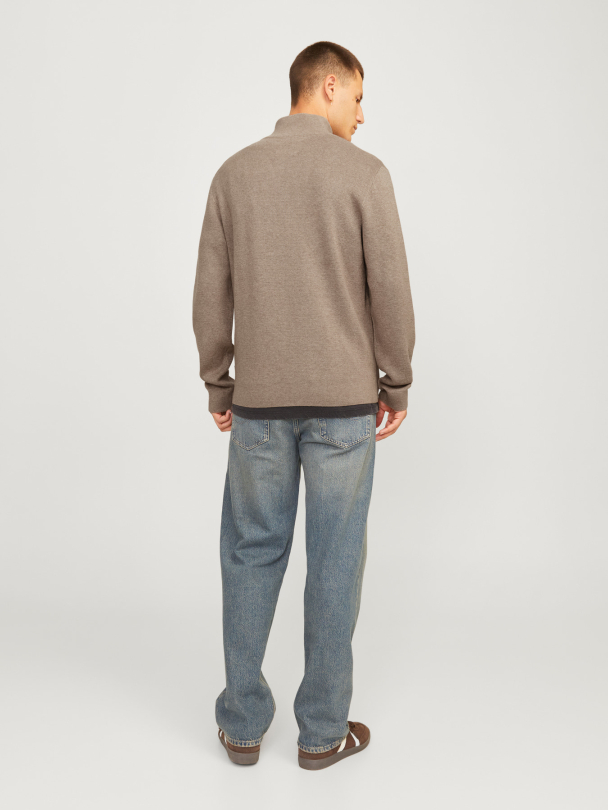 JPRMILANO STITCH KNIT HALF ZIP SN - Image 6