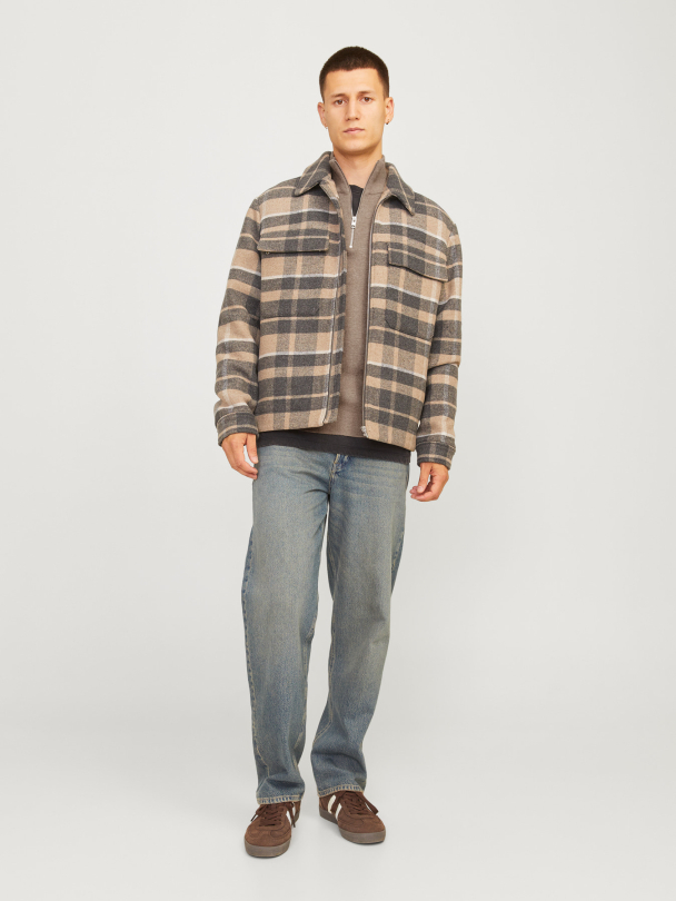 JPRMILANO STITCH KNIT HALF ZIP SN - Image 4