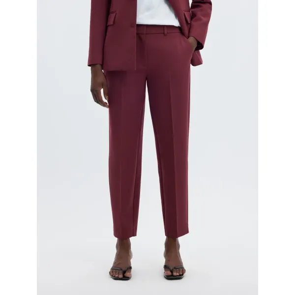 Rita-Ria Cropped Pant Tawny Port