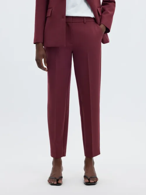 Rita-Ria Cropped Pant Tawny Port