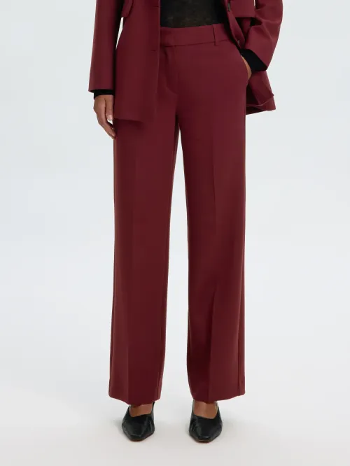 Rita-Ria Cropped Pant Tawny Port