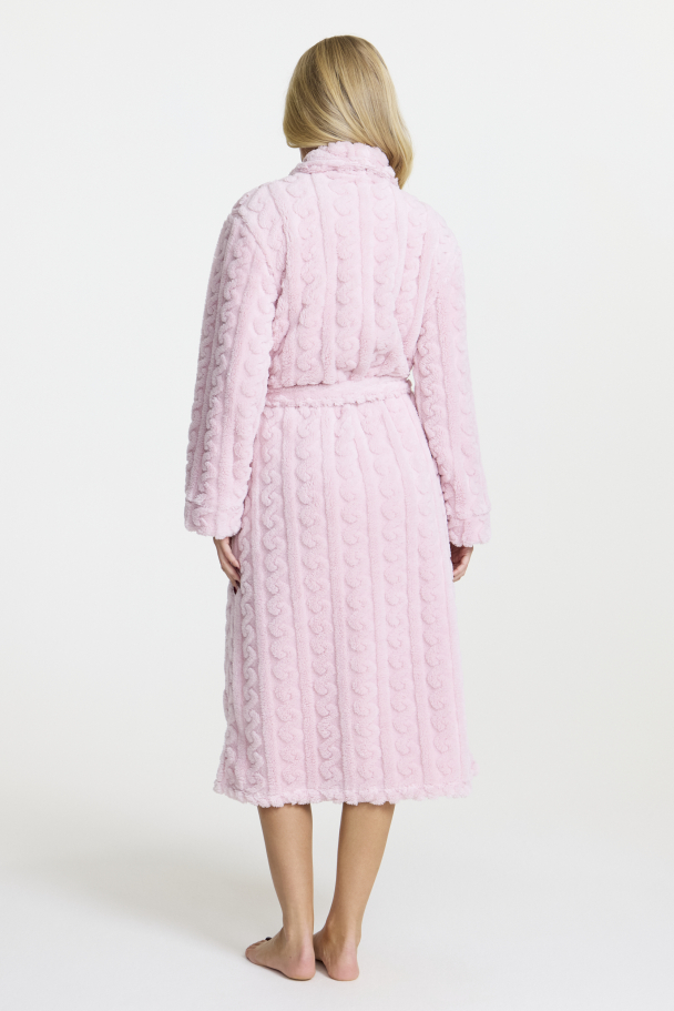 Morgenkåpe Fleece Rosa - Image 3