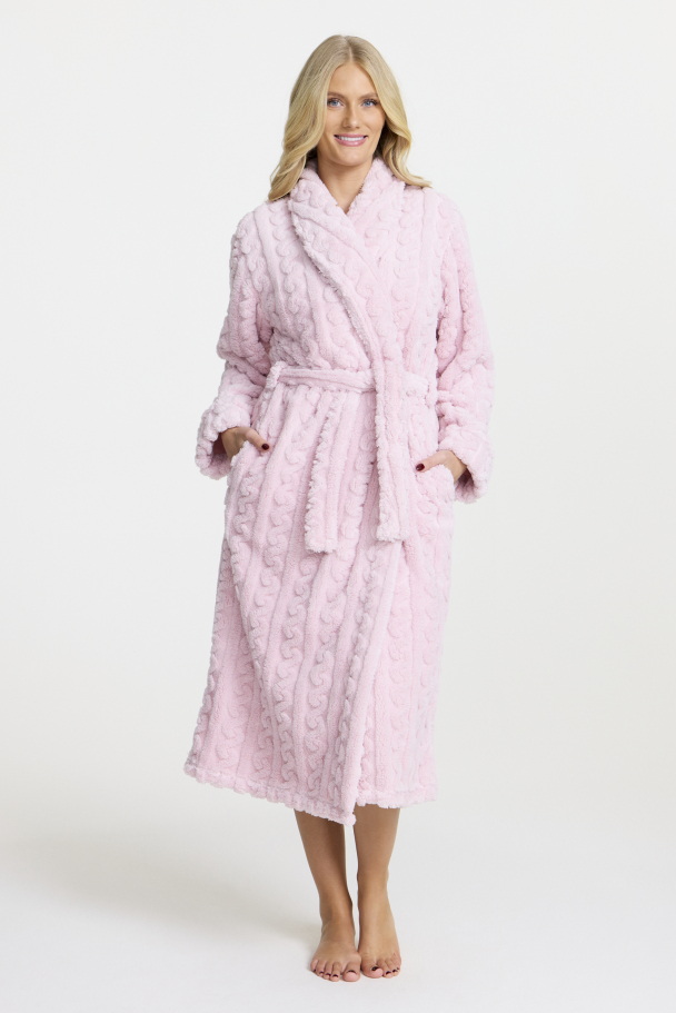 Morgenkåpe Fleece Rosa - Image 1