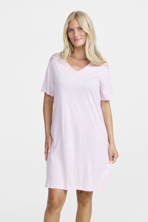 Nattkjole m/prikker 60460 Rosa - Image 1