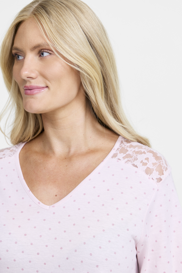 Nattkjole m/prikker 60460 Rosa - Image 4