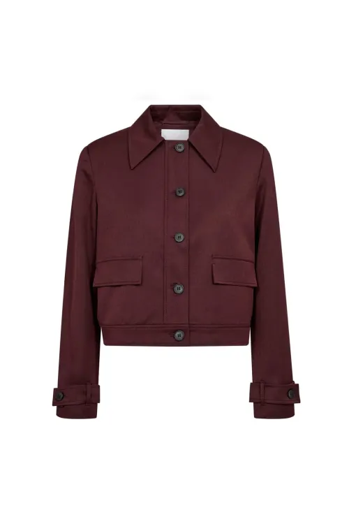 TerryCC Jacket – Vinrød Jakke fra Co'Couture 