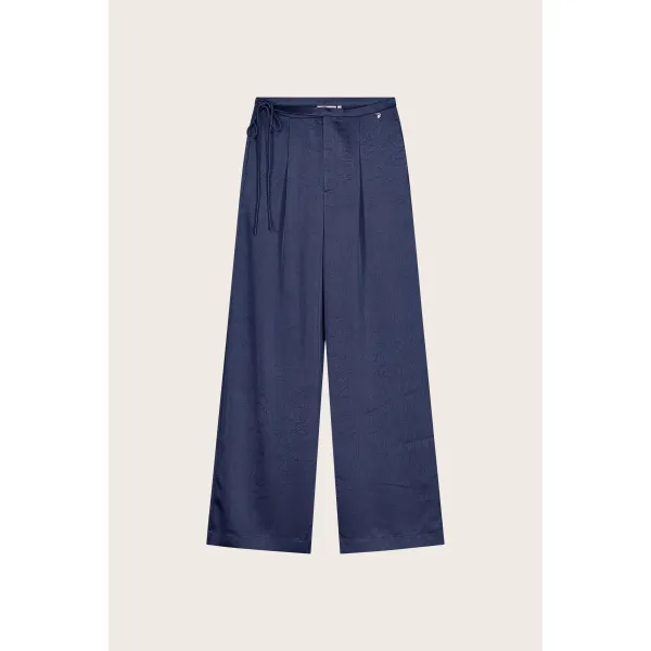 Emma Trousers – Mørkeblå bukse med vide ben fra Fabienne Chapot