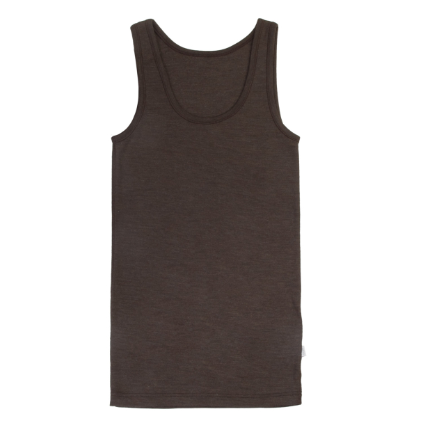 Singlet Ull/silke Mørk Brun