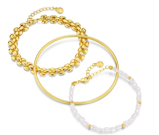 Pearl, Chain & Bangle Wrist Pack  - Image 1