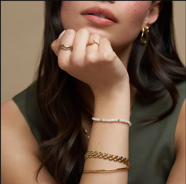 Pearl, Chain & Bangle Wrist Pack  - Image 2