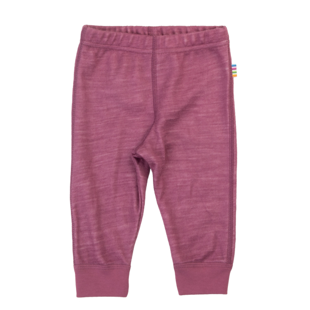Leggings Ull/bambus Plomme