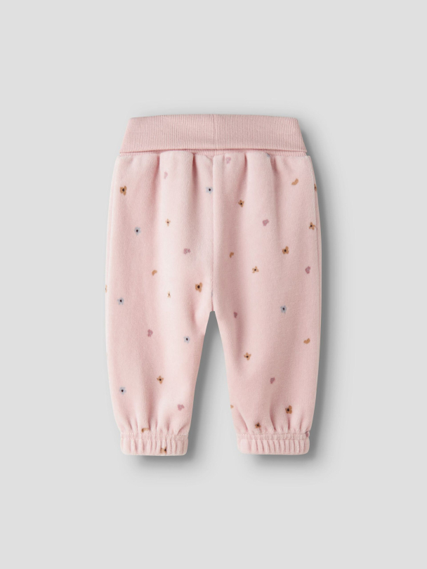 NBFNabiaya velourbukse, rosa - Image 3